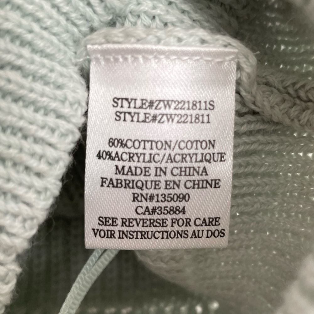 NEW Z SUPPLY Summer Sweater Cami Crop Tank Top Skylight Blue/Green - Picture 7 of 14
